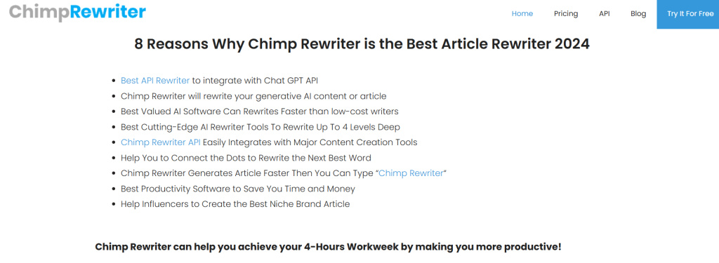 Article Rewriter by Chimp Rewriter