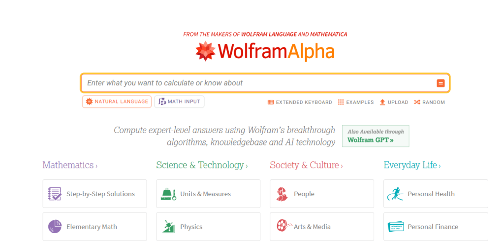 Wolfram Alpha