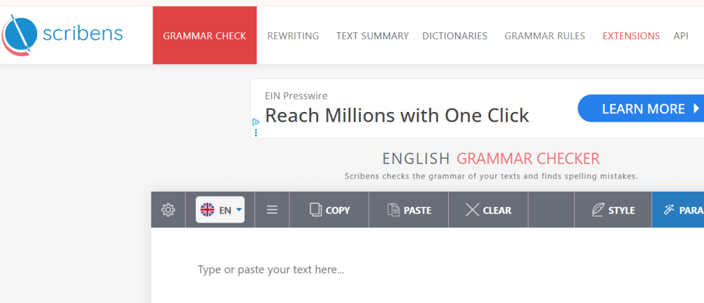 Scribens Grammar Checker