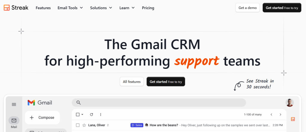 Streak CRM