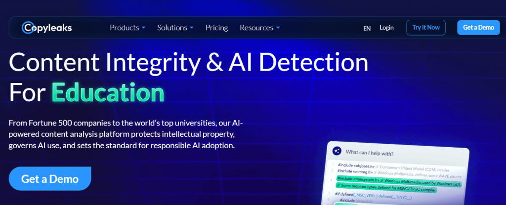 Copyleaks AI Plagiarism