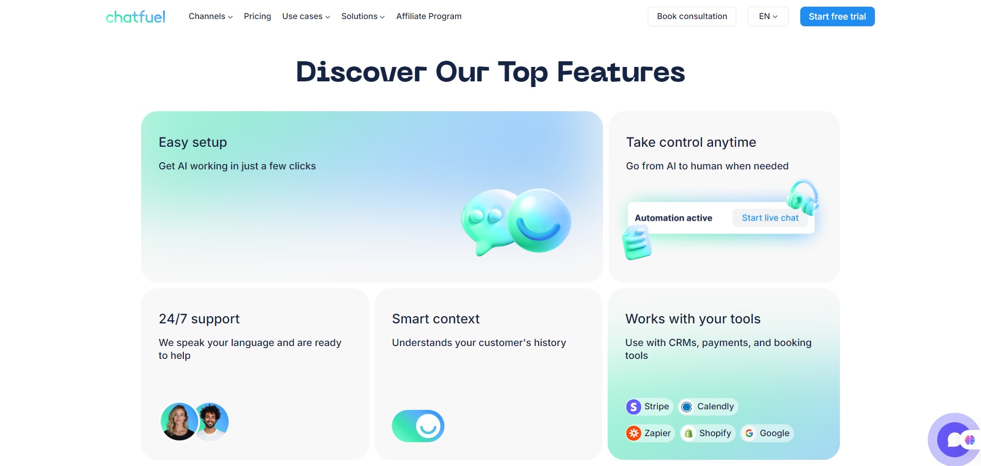 Chatfuel Features