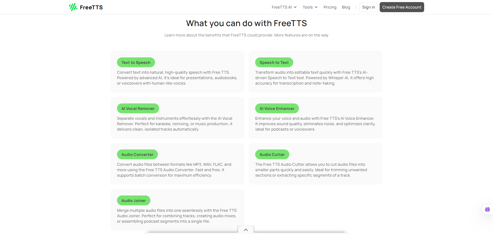 Features FreeTTS-Free-Online-Text-to-Speech-Audio-Converter