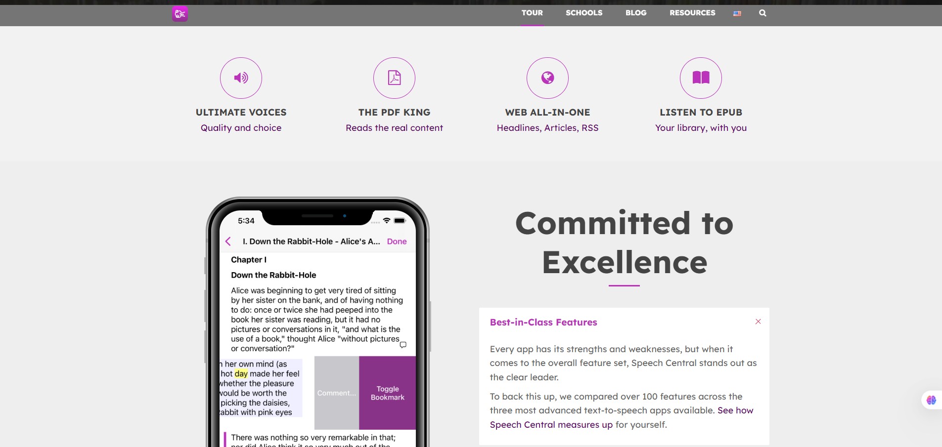 Features of Speech-Central-AI-Text-to-Speech-App-iPhone-Mac-Android