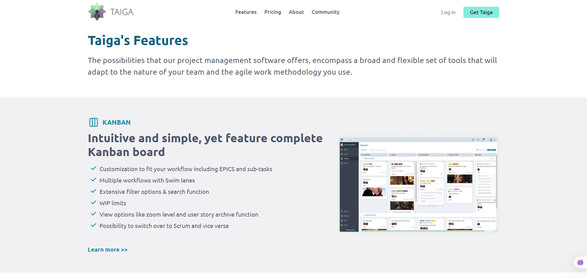 Features of Taiga-Your-opensource-agile-project-management-software