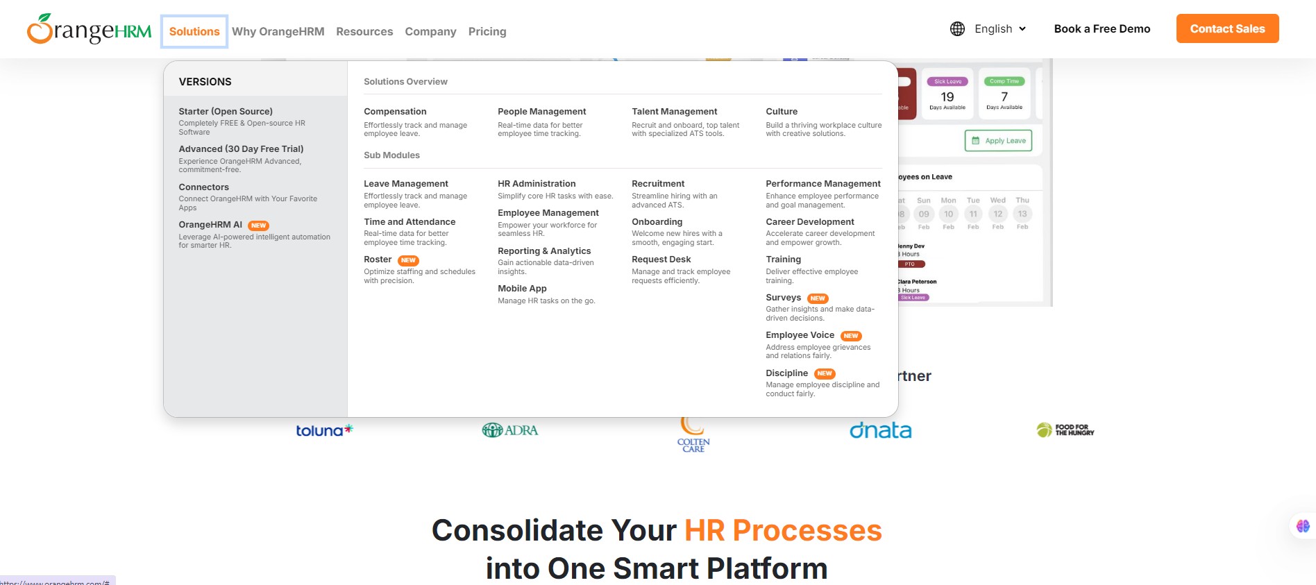 Human-Resources-Management-Software-HRMS-OrangeHRM Solutions