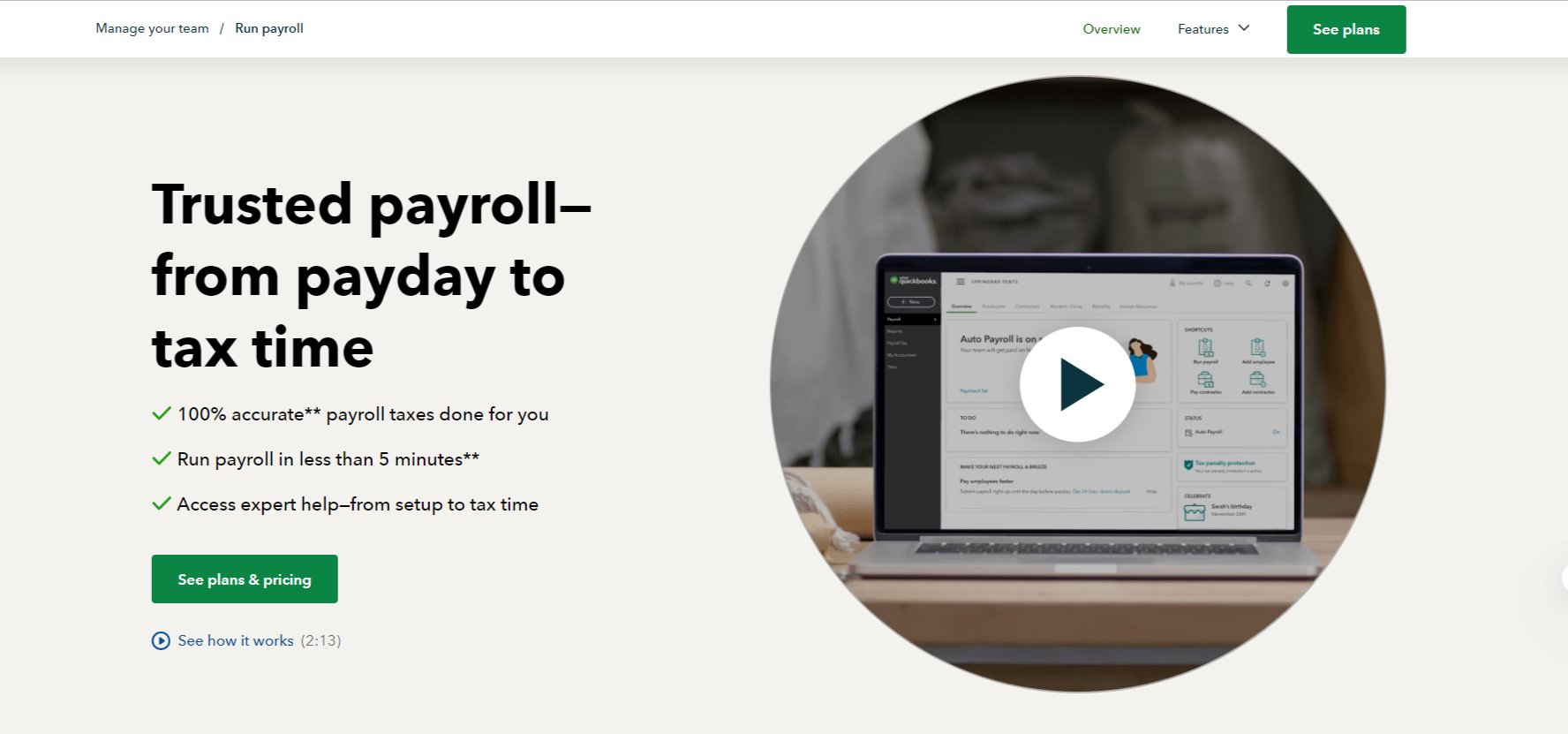 Payroll Services for Small Businesses QuickBooks