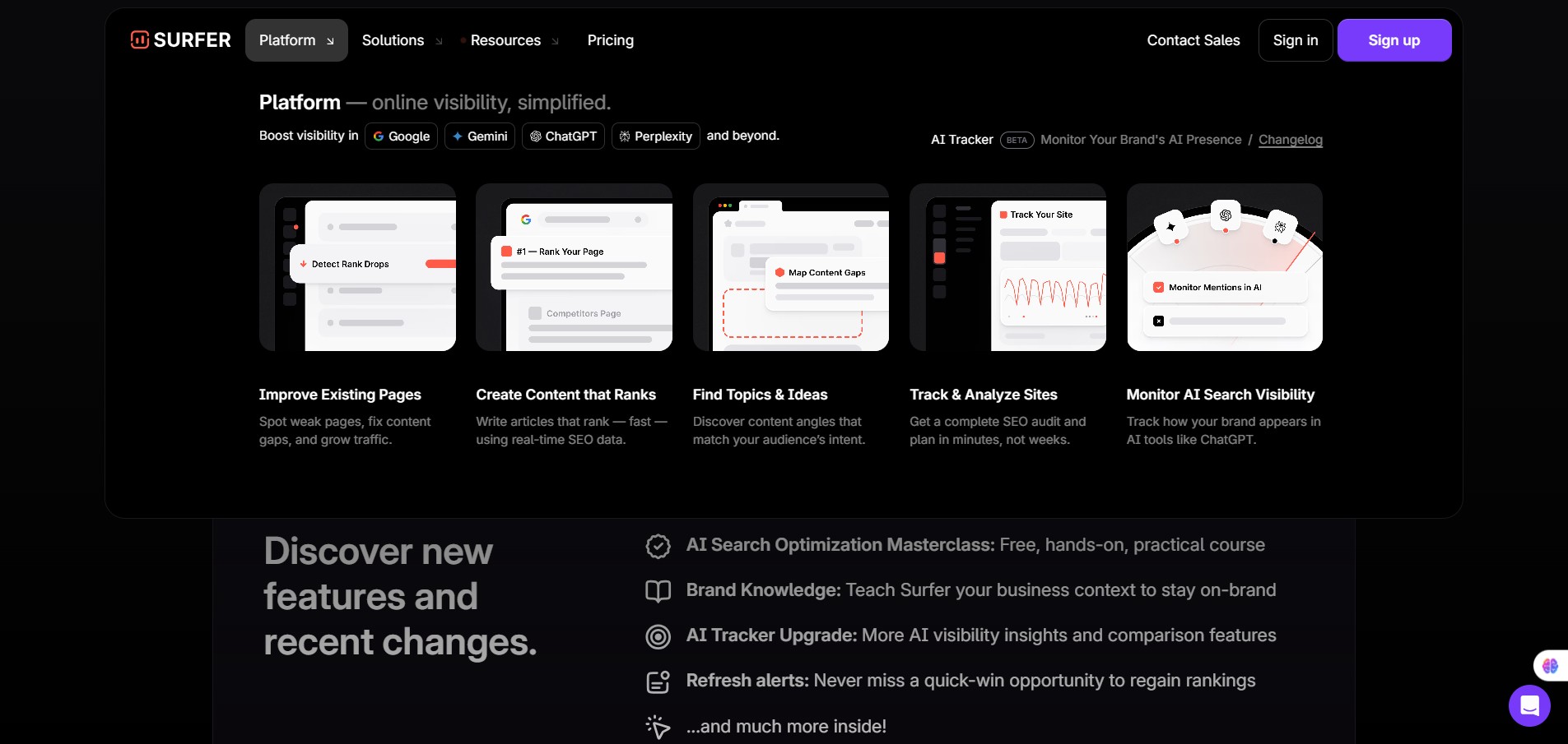Platform of Surfer-SEO-Content-Optimization
