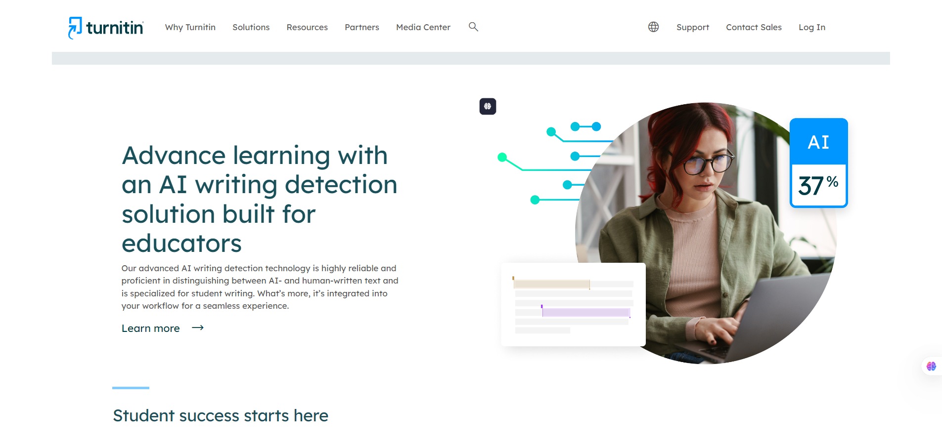 Advance learning with an AI writing Turnitin