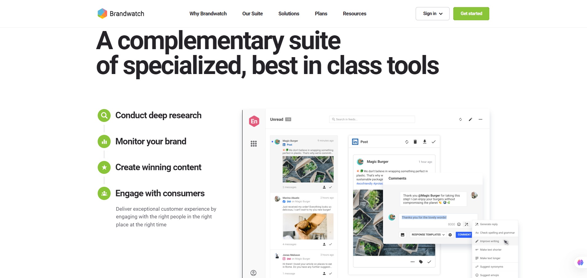 Brandwatch best in class tools