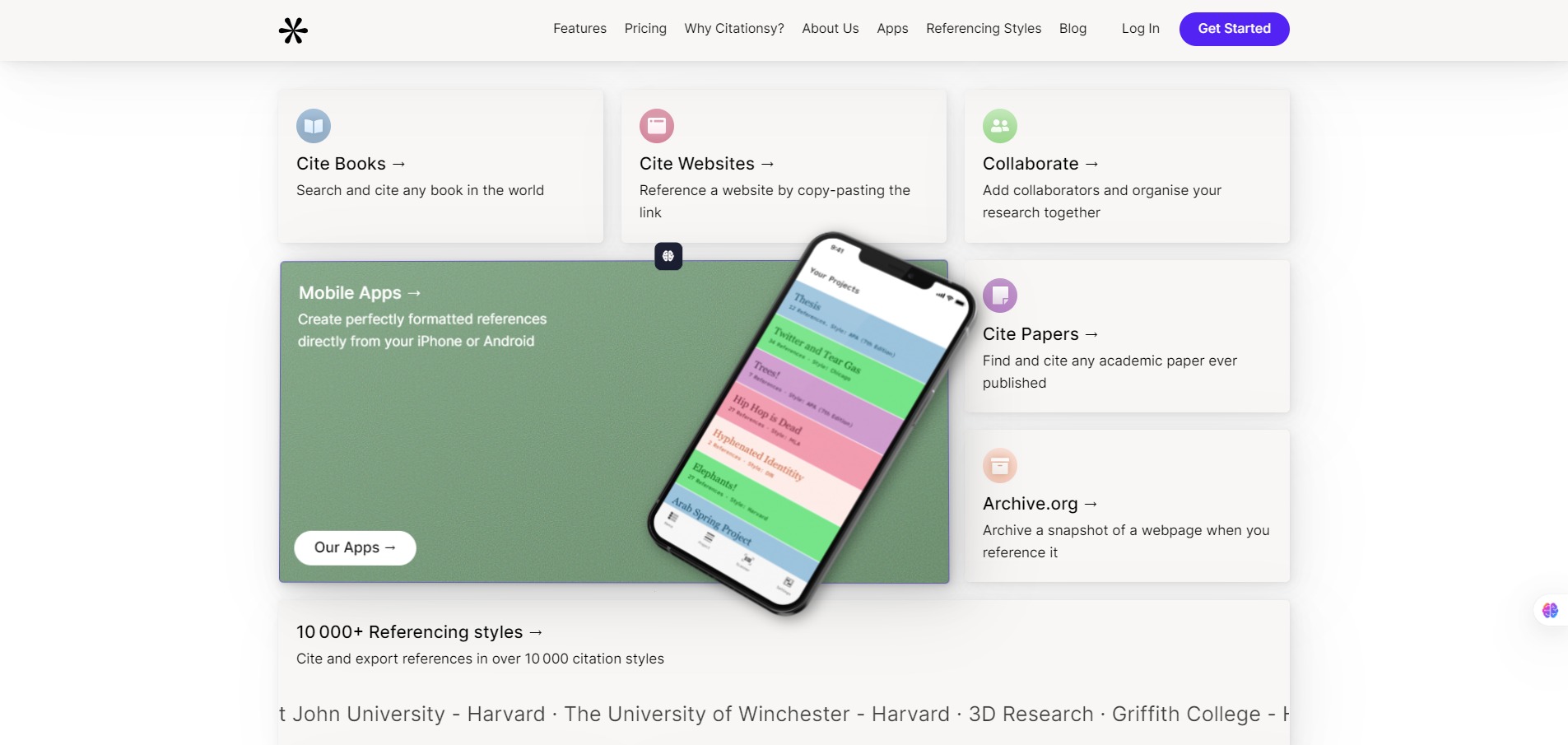 Citationsy features