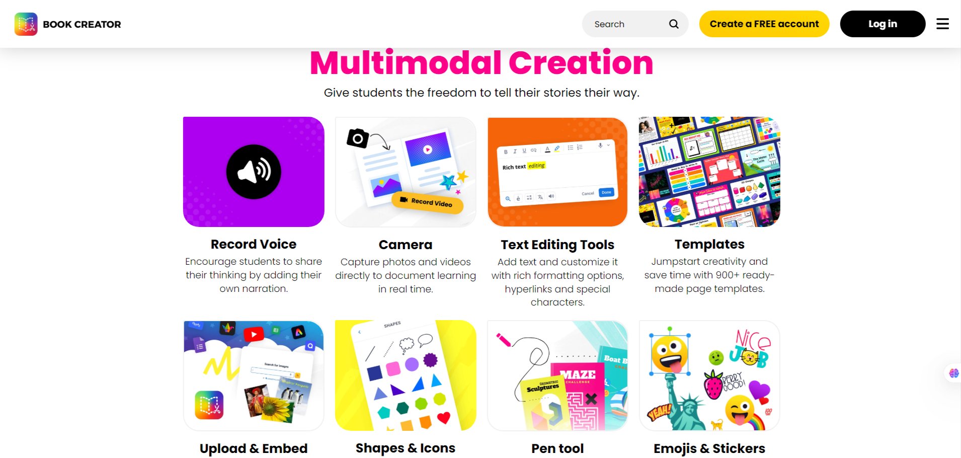 Features-Book-Creator-app