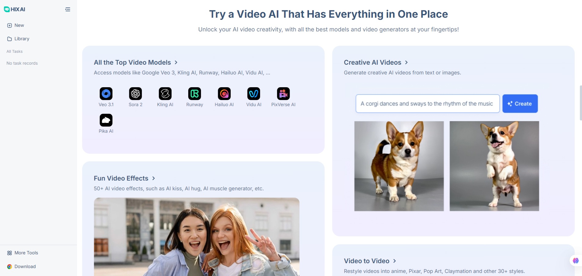 HIX-Try a Video AI That Has Everything in One Place