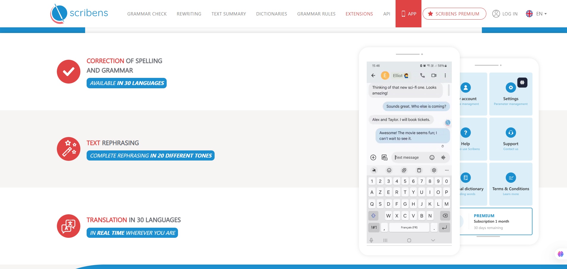 Mobile-App-Scribens