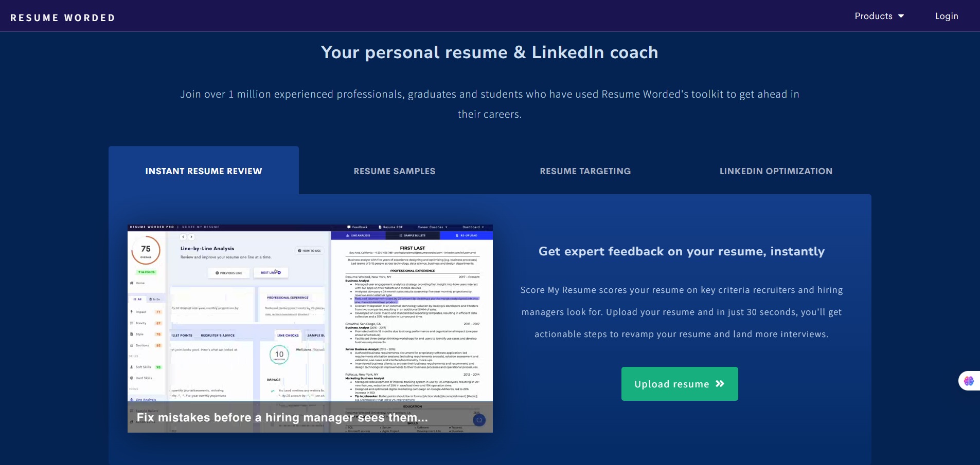 Resume-Worded-Your personal resume & LinkedIn coach