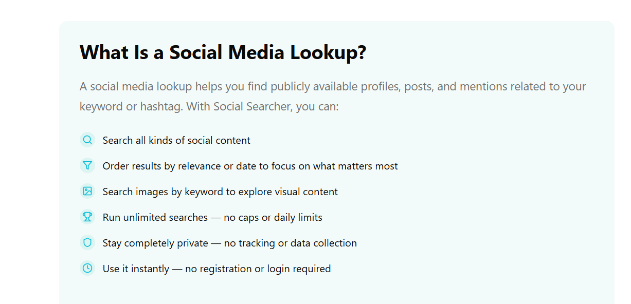Social Searcher