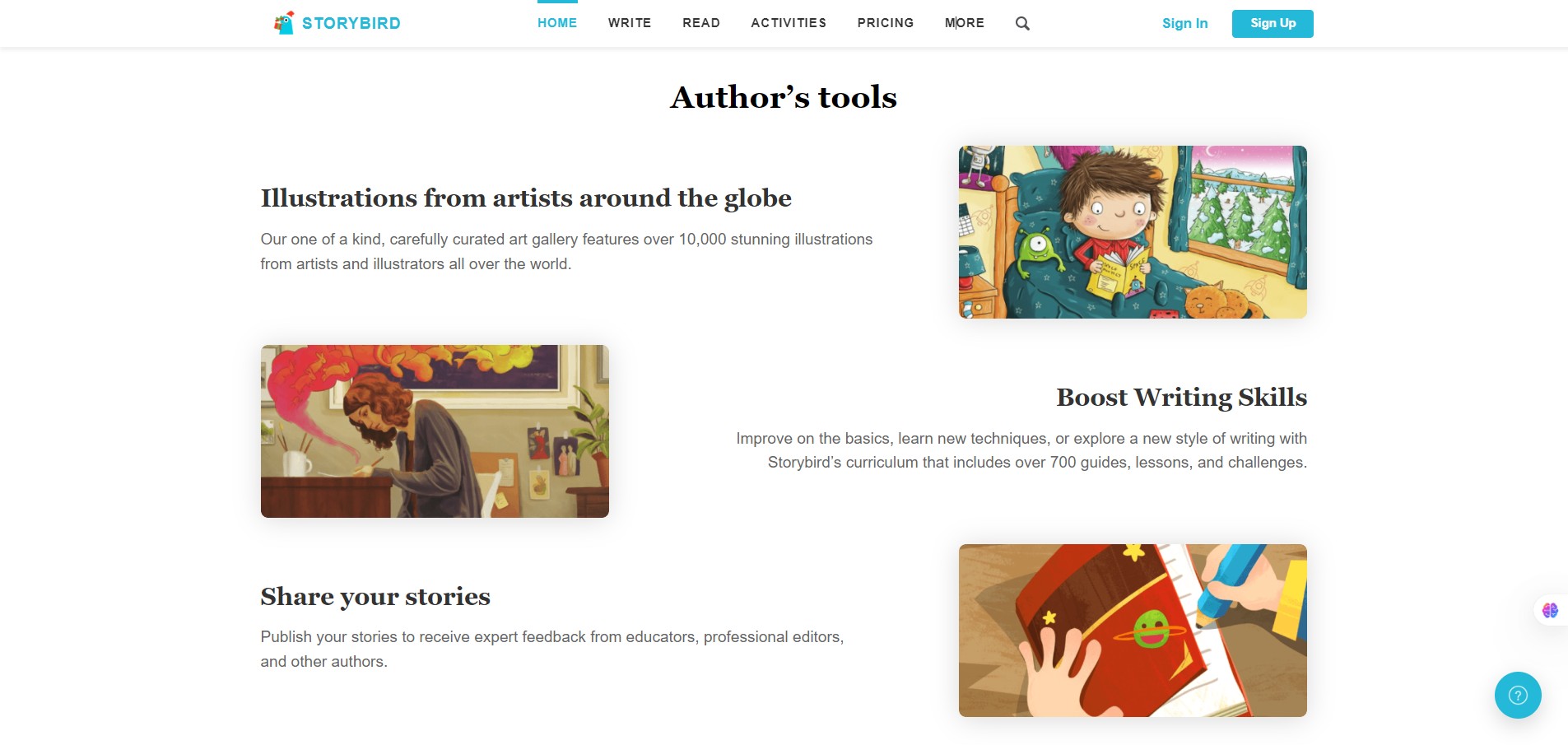 Storybird-Author’s tools