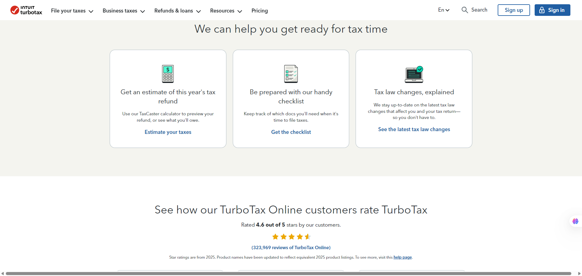 TurboTax®-We can help you get ready for tax time