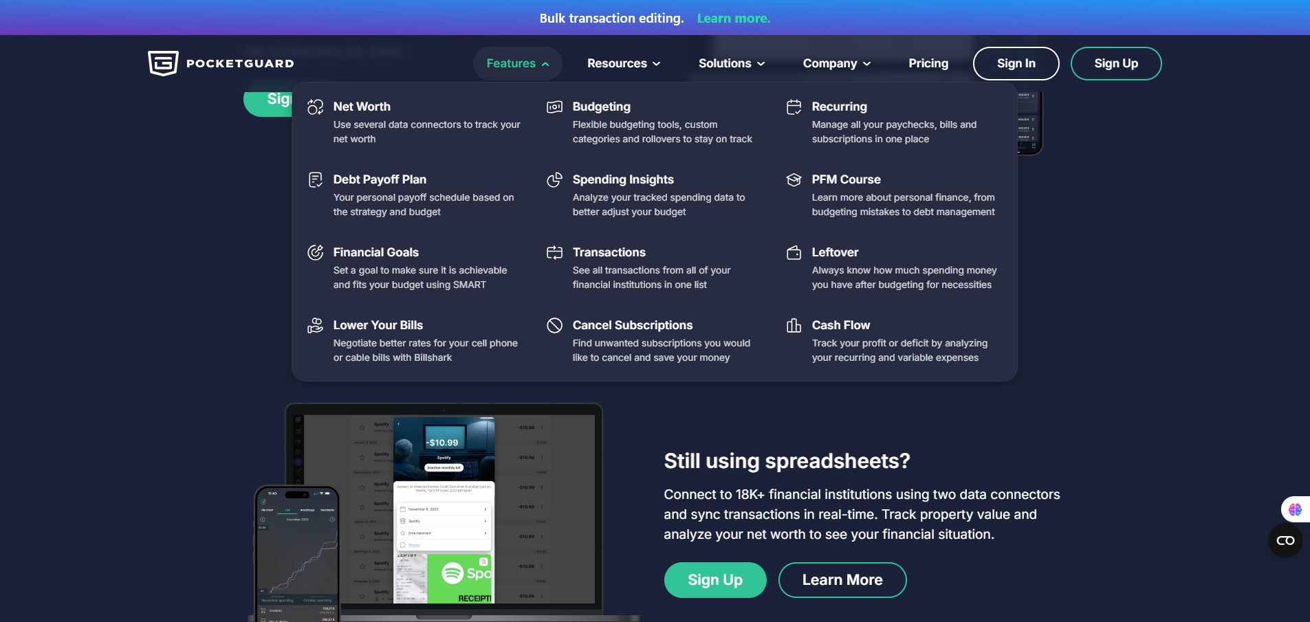 features of PocketGuard-Budgeting-App-Finance-Planner