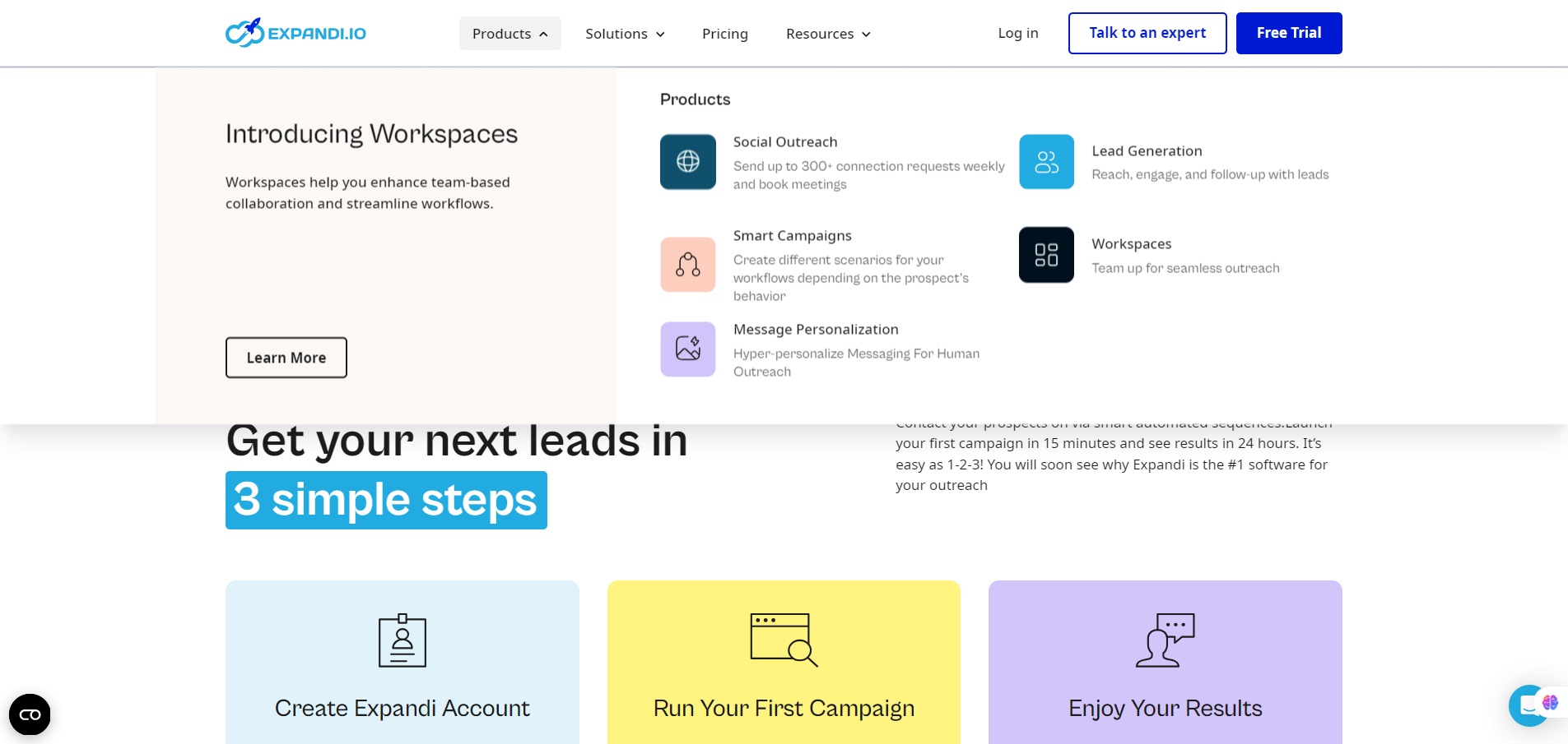 products of expandi-Linkedin-Outreach-Automation-Tool