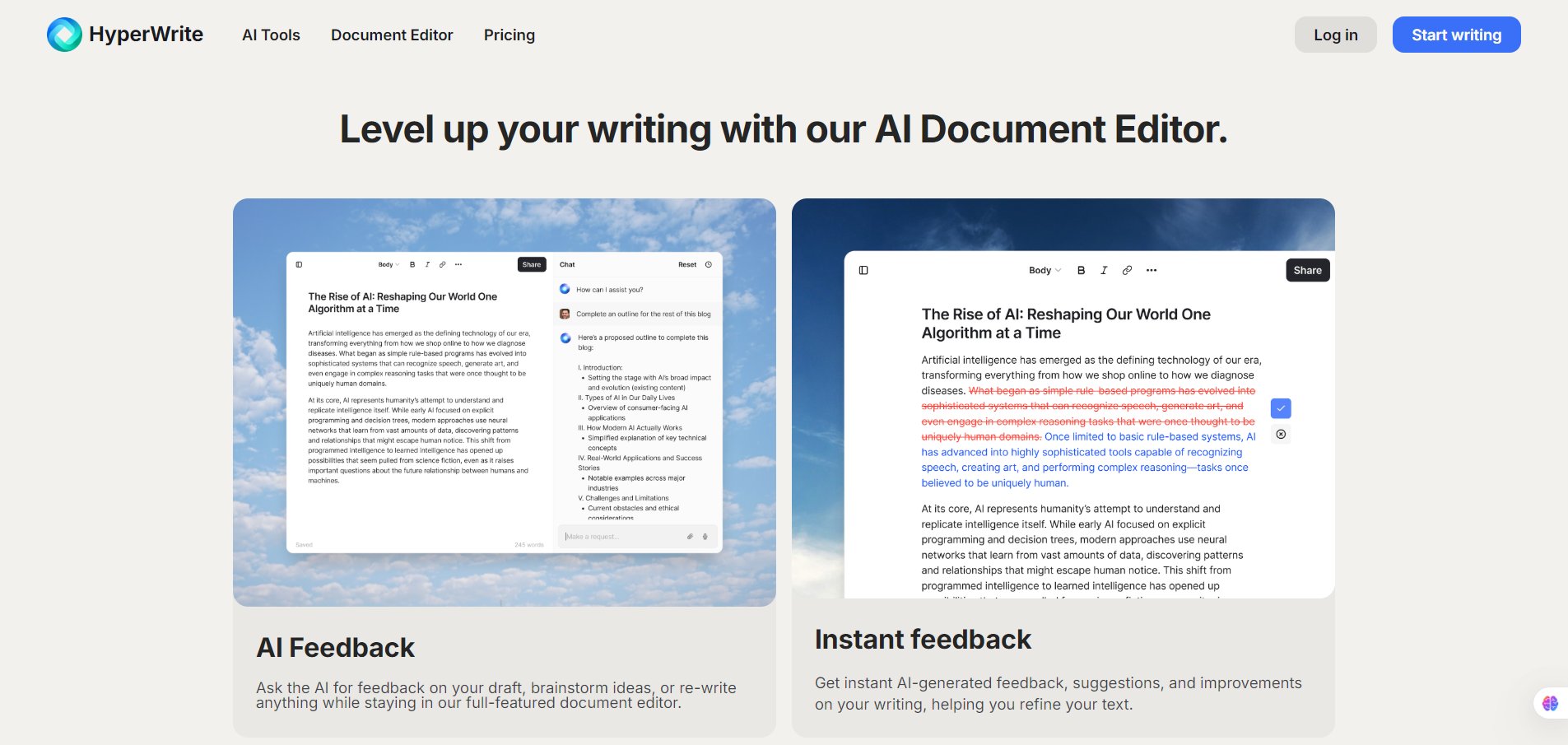 AI-Document-Editor-HyperWrite