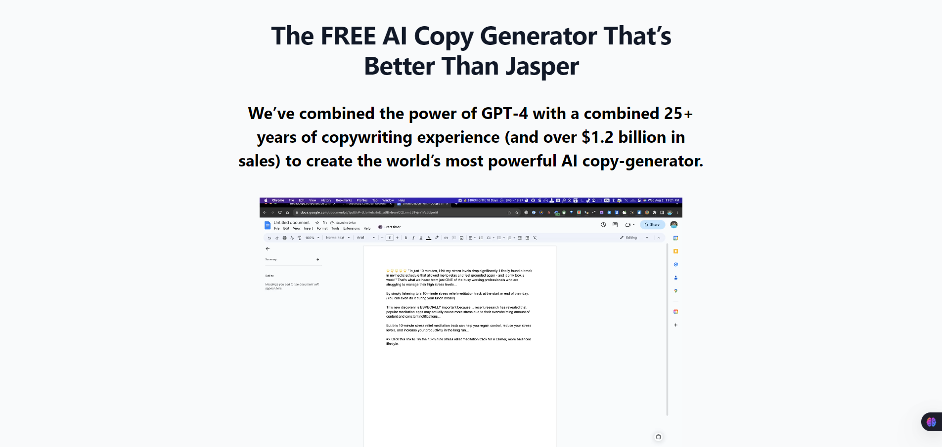 Freeadcopy-The FREE AI Copy Generator