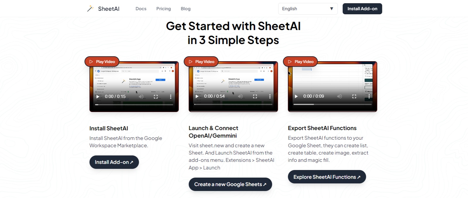 Get Started with SheetAI