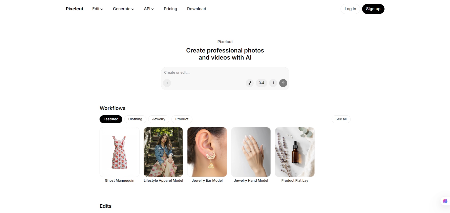 Pixelcut-Create professional photos and videos with AI