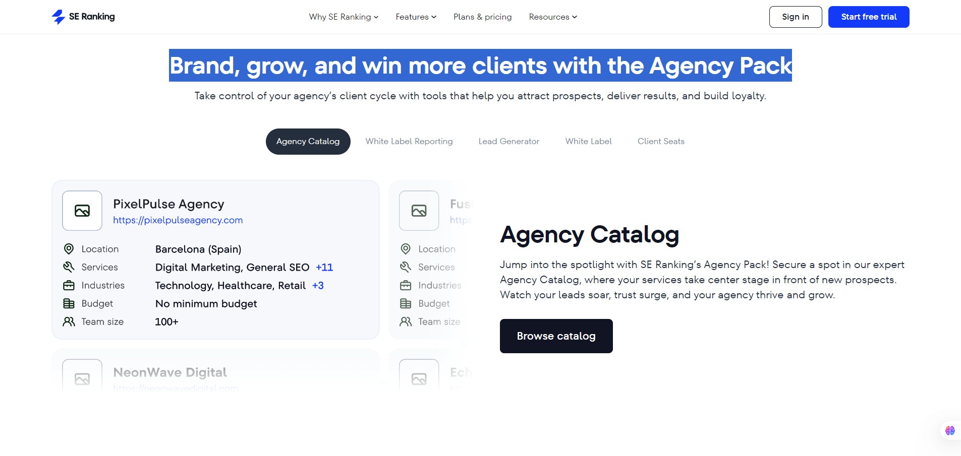 SE-Ranking-—-Brand, grow, and win more clients with the Agency Pack