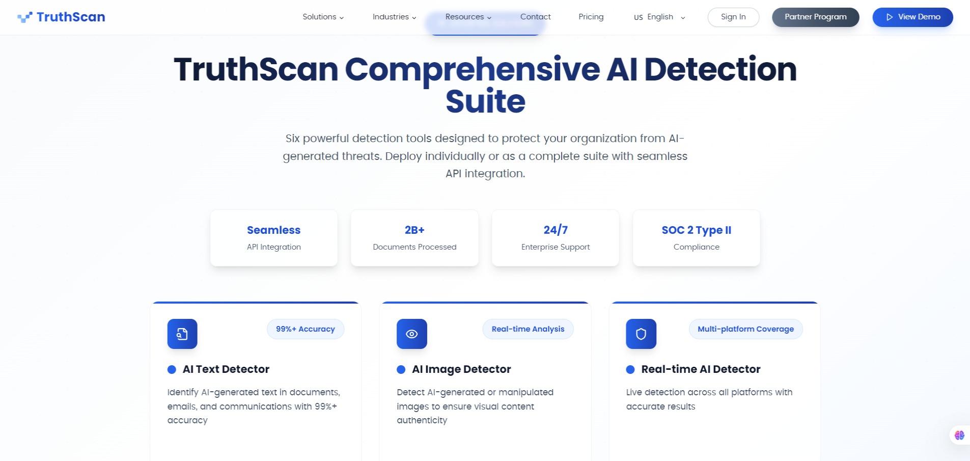 TruthScan Comprehensive AI Detection Suite
