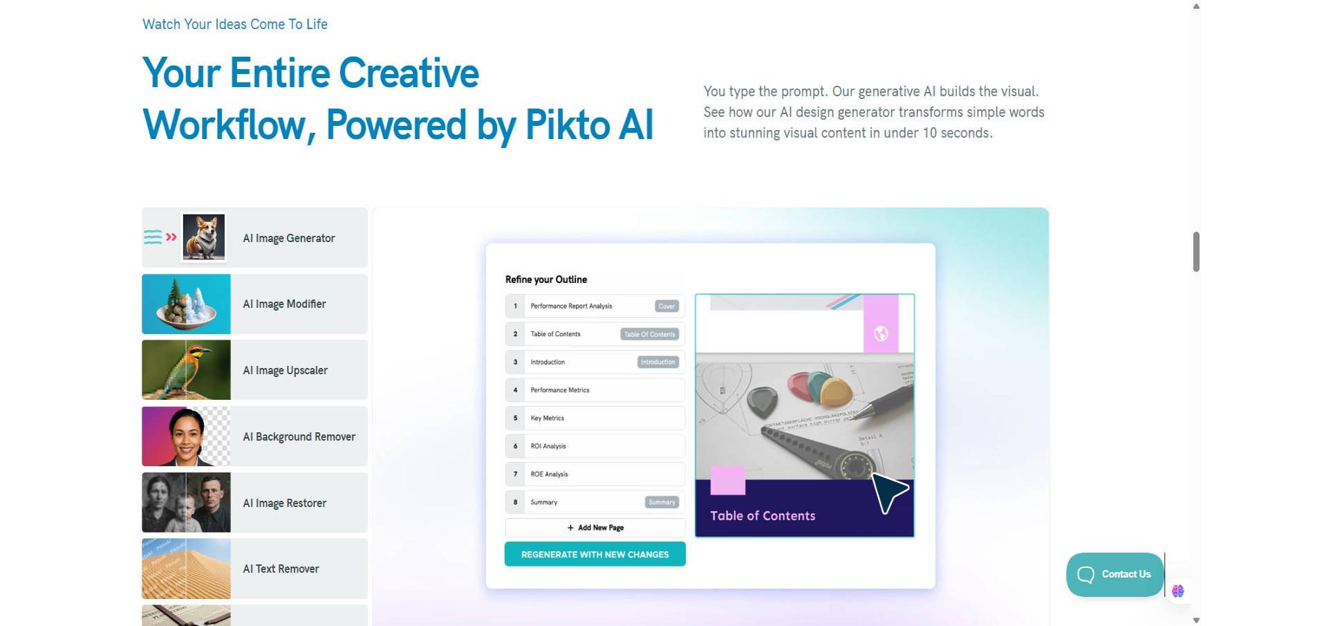 Your Entire Creative Workflow, Powered by Pikto AI