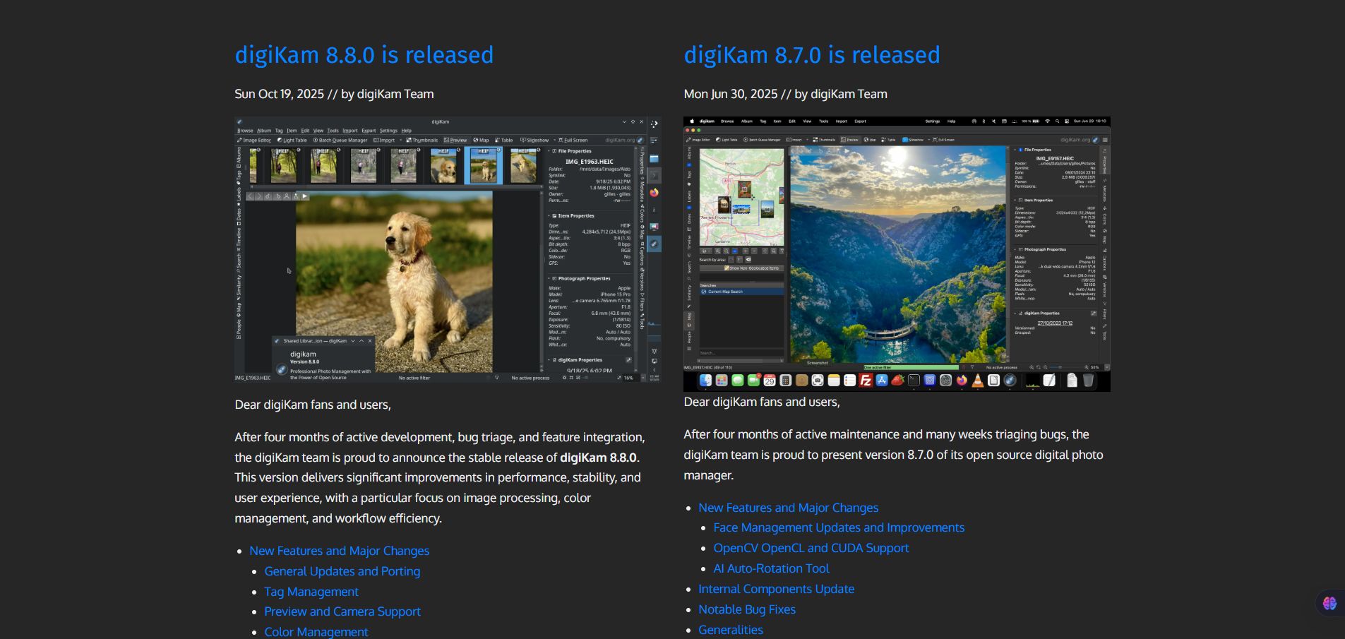 digiKam-digiKam update Version