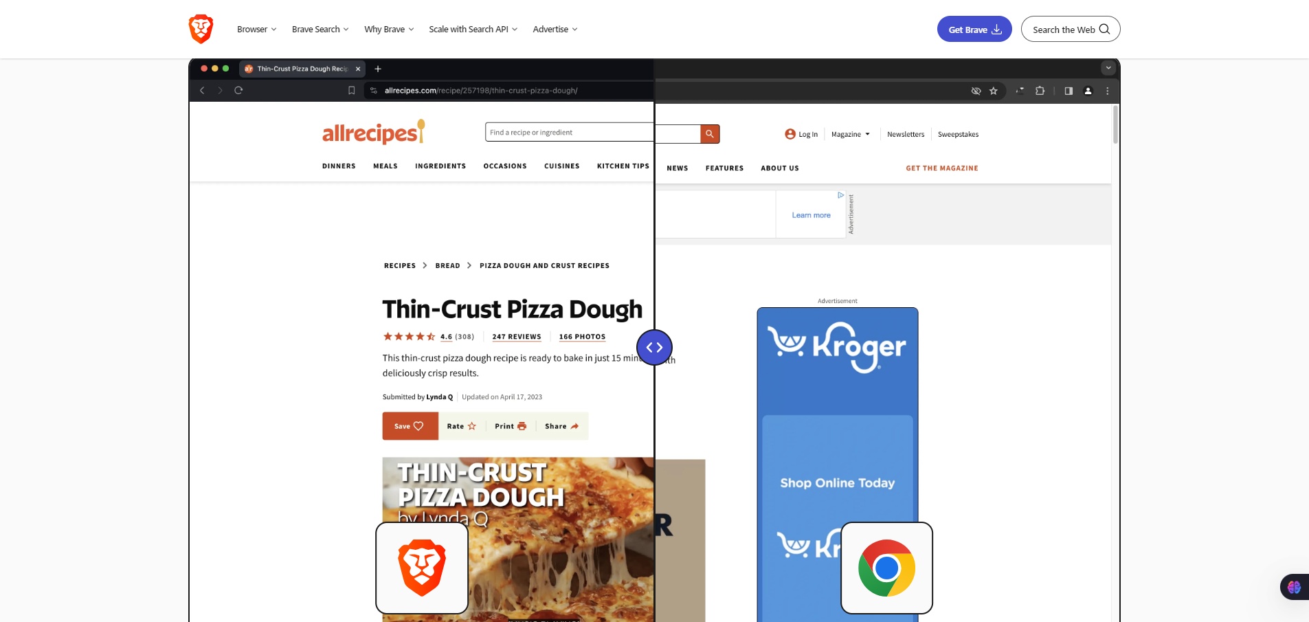 A Web with fewer ads-Brave browser