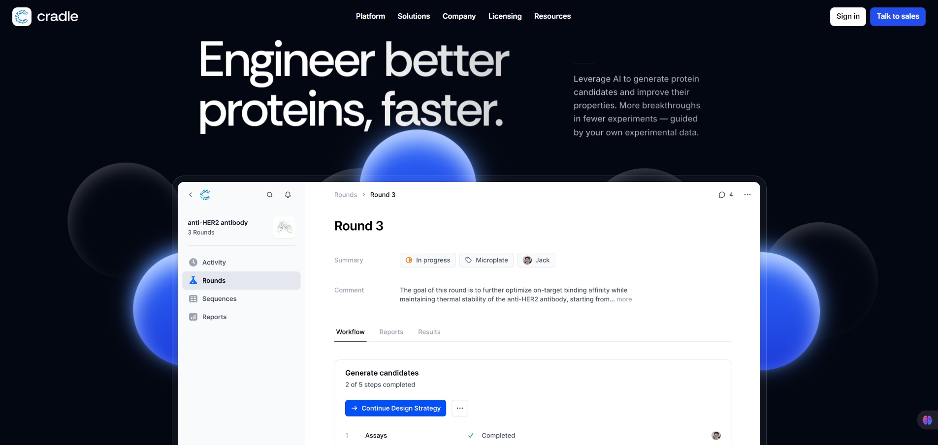 CradleEngineer better proteins, faster