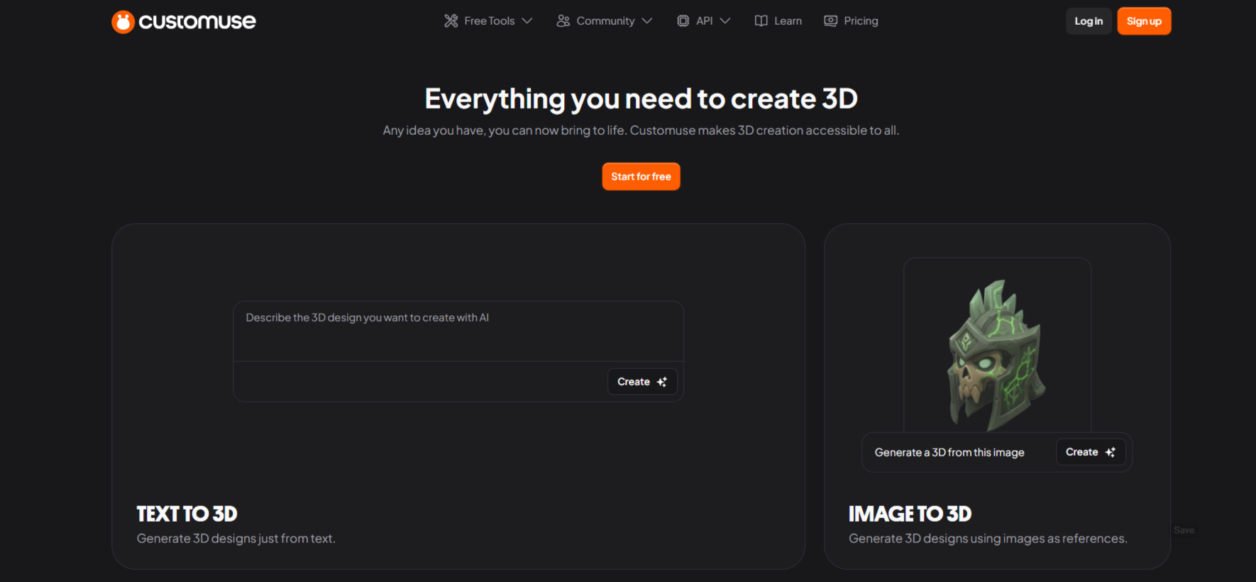 Customuse-Everything you need to create 3D