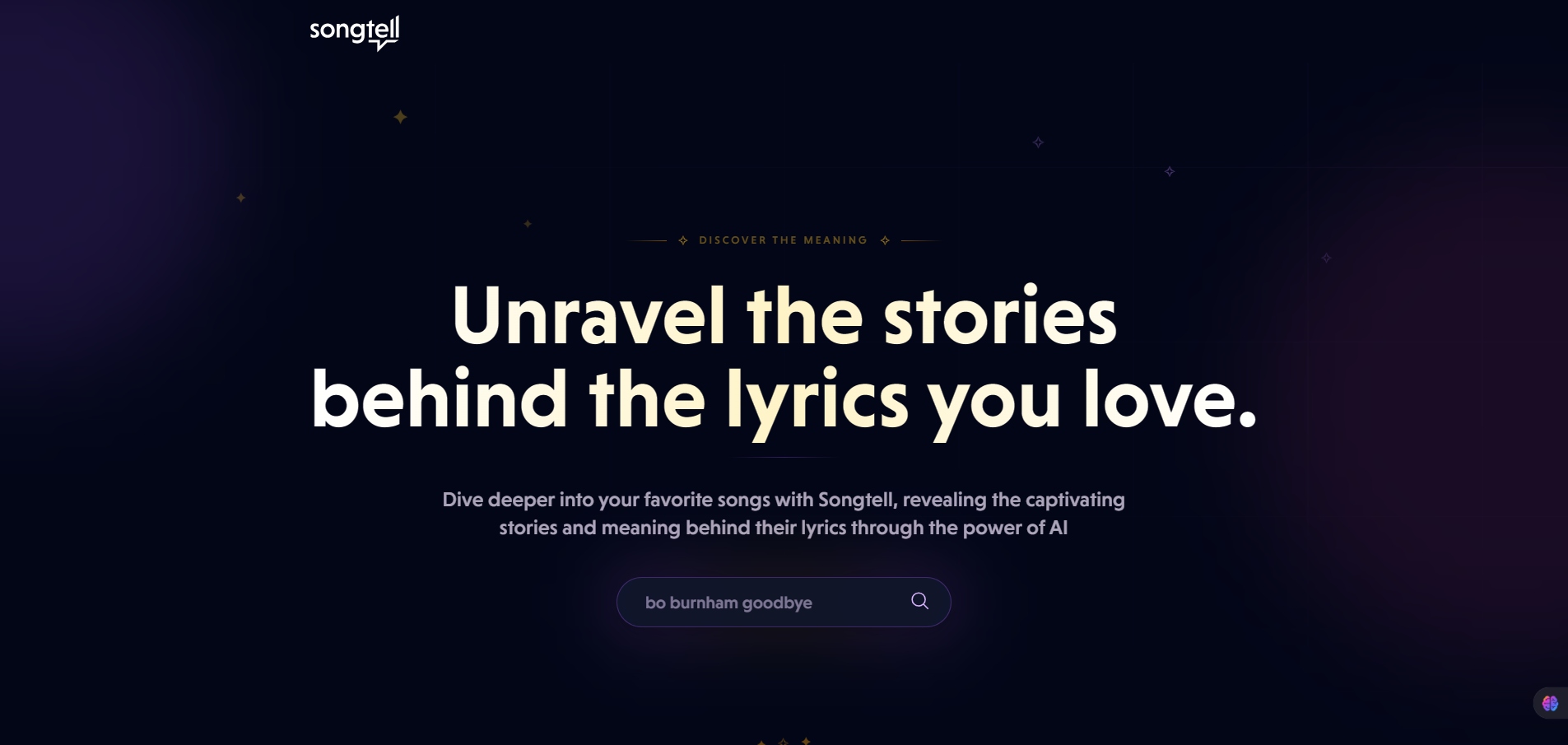 Songtell-Unravel the stories