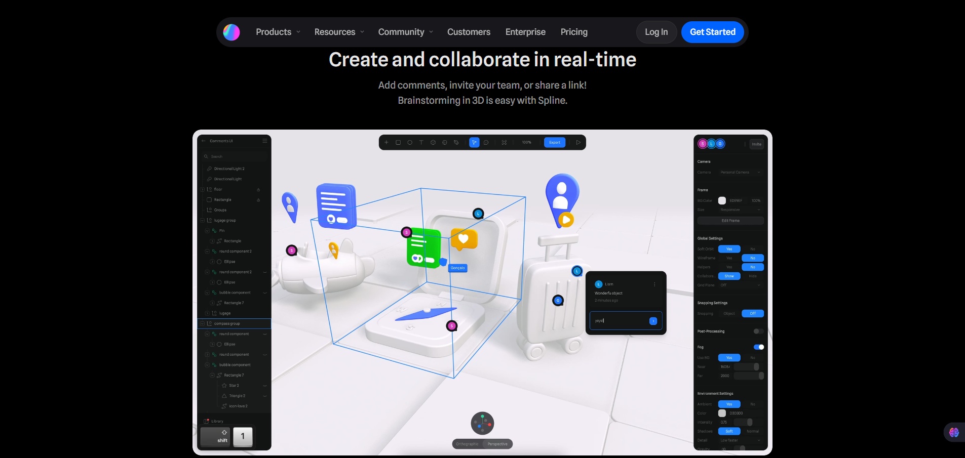 Spline-3D-Design-tool-Create and collaborate in real-time