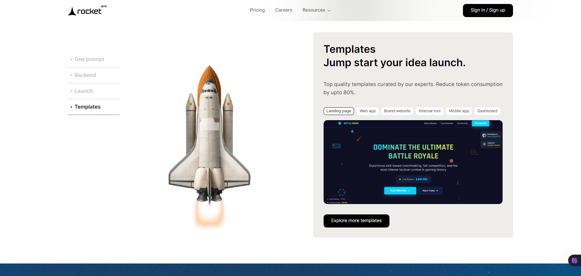 Templates-Rocket Jump start your idea launch-new