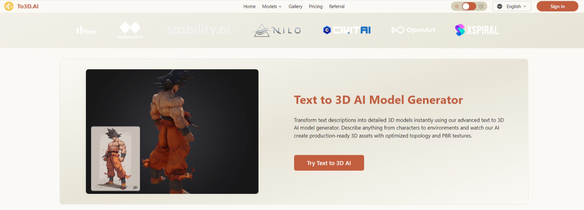 To-3D-AI-Text to 3D AI Model Generator