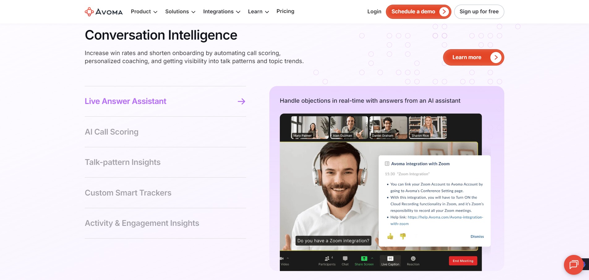 Avoma-—-Conversation Intelligence feature image