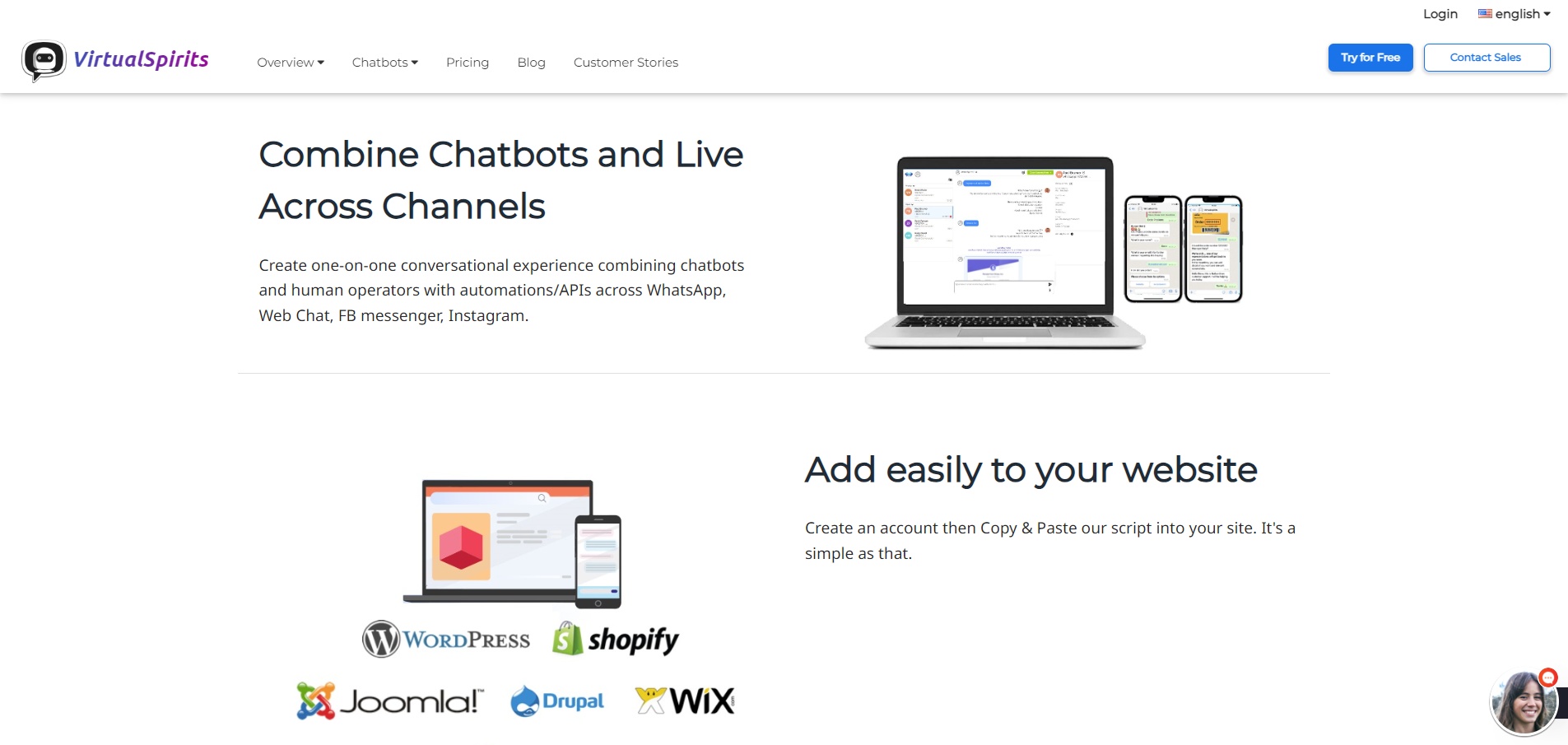 Combine Chatbots and Live Across Channels