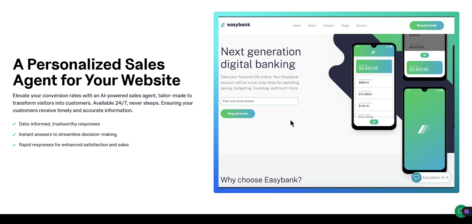 DataSavvy-chat A Personalized Sales Agent for Your Website