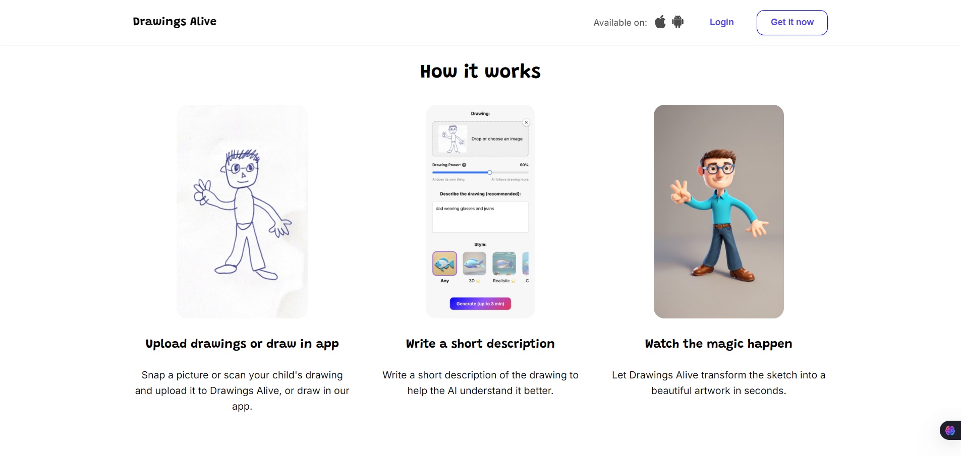 Drawings-Alive-How it works