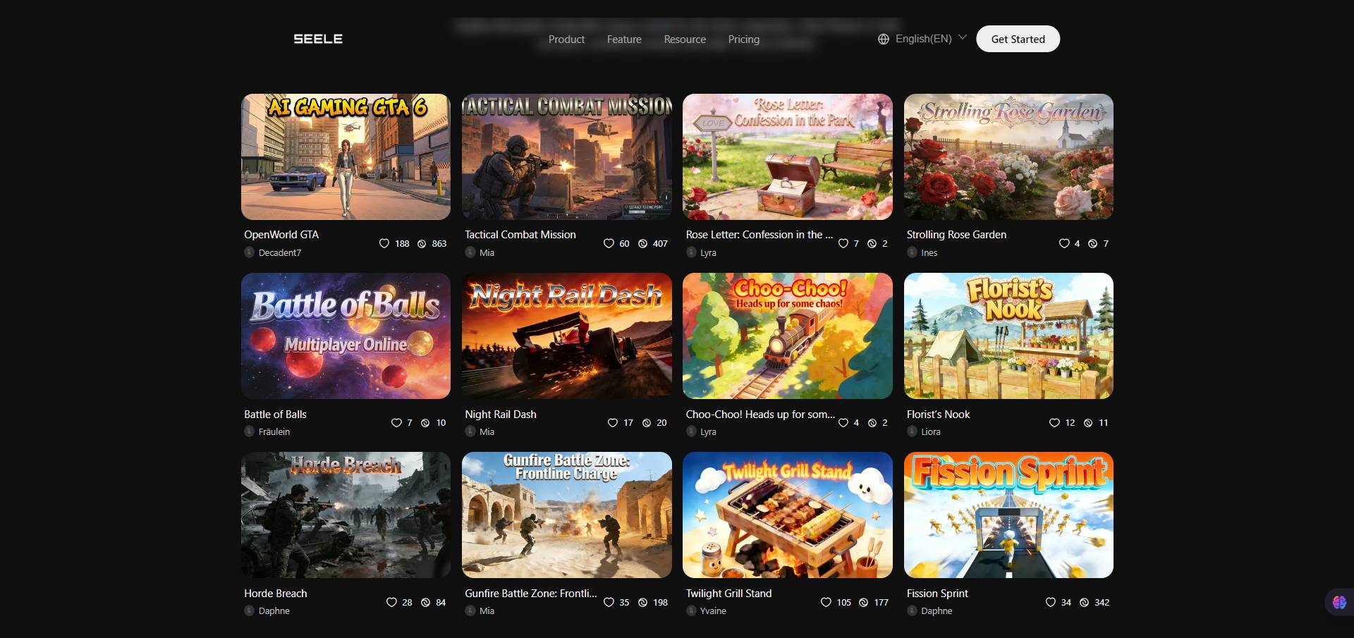 Explore AI-Generated Games Created by the Seele feature image