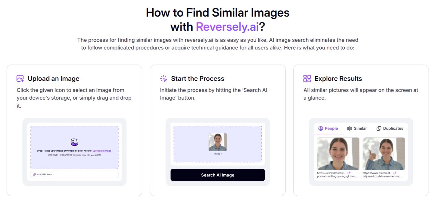 How to Find Similar Images with Reversely.ai