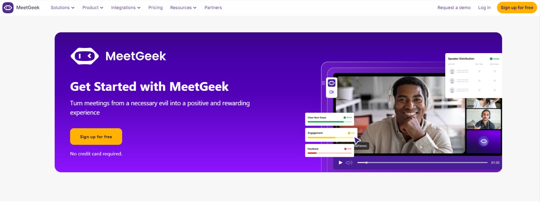 MeetGeek-AI-Turn meetings from a necessary evil into a positive experience