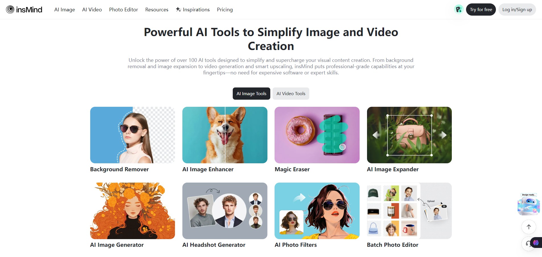 Powerful AI Tools-insMind