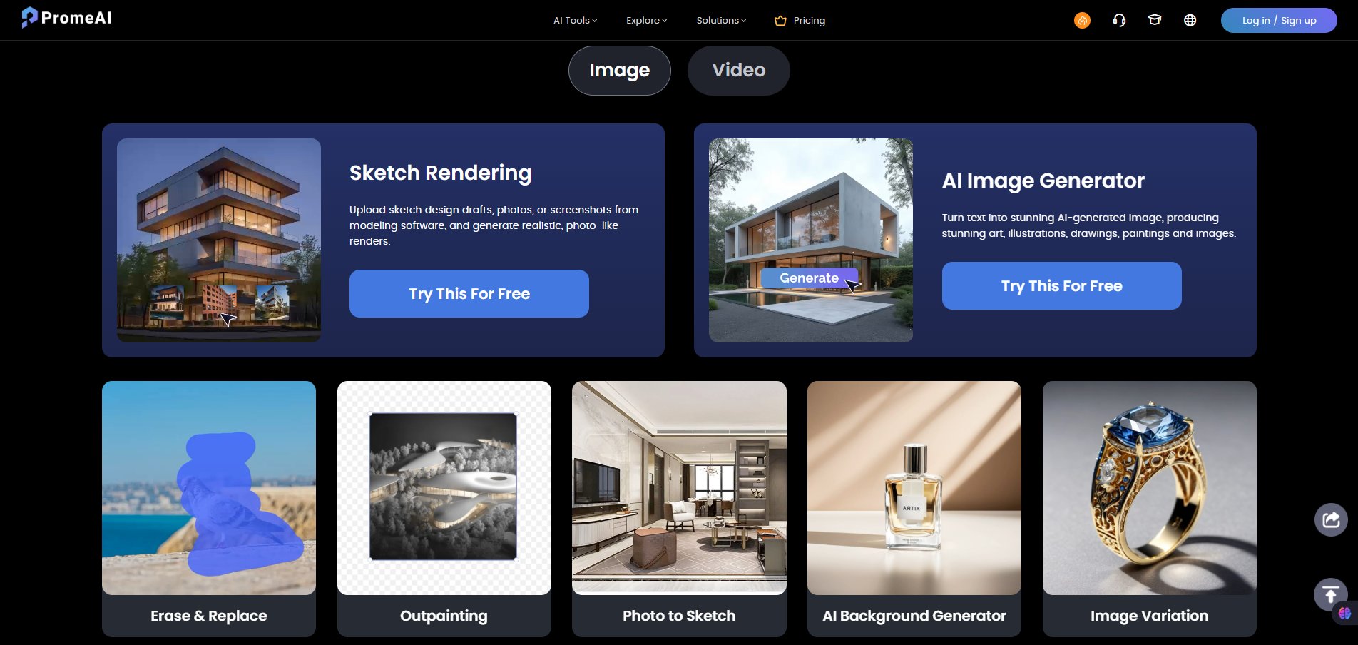PromeAI-Free-AI-Image-Generator-Editor features