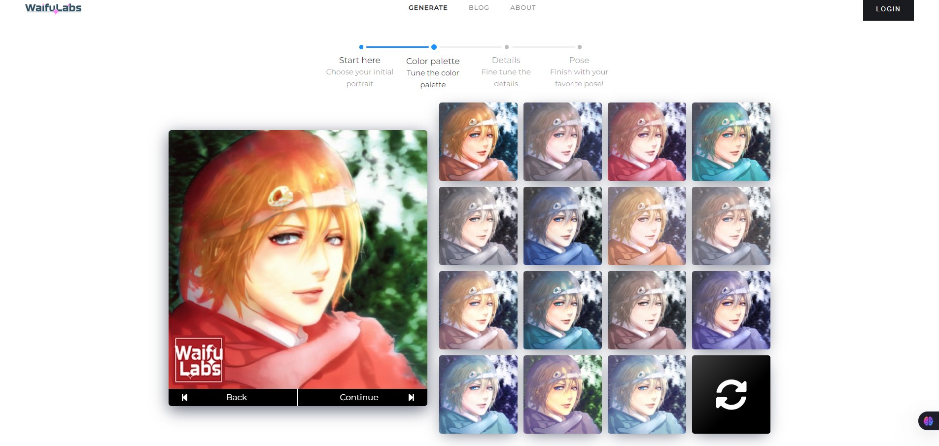Waifu-Labs-Magical-Anime-Portraits Generate
