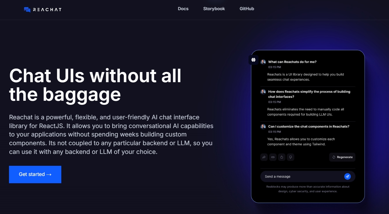 reachat-Chat UIs without all the baggage-feature image